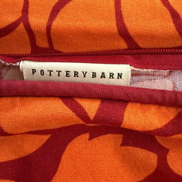 Pottery Barn Pillow Covers 18 x 18 Cotton Floral Whimsical Boho Cottagecore - Picture 5 of 6